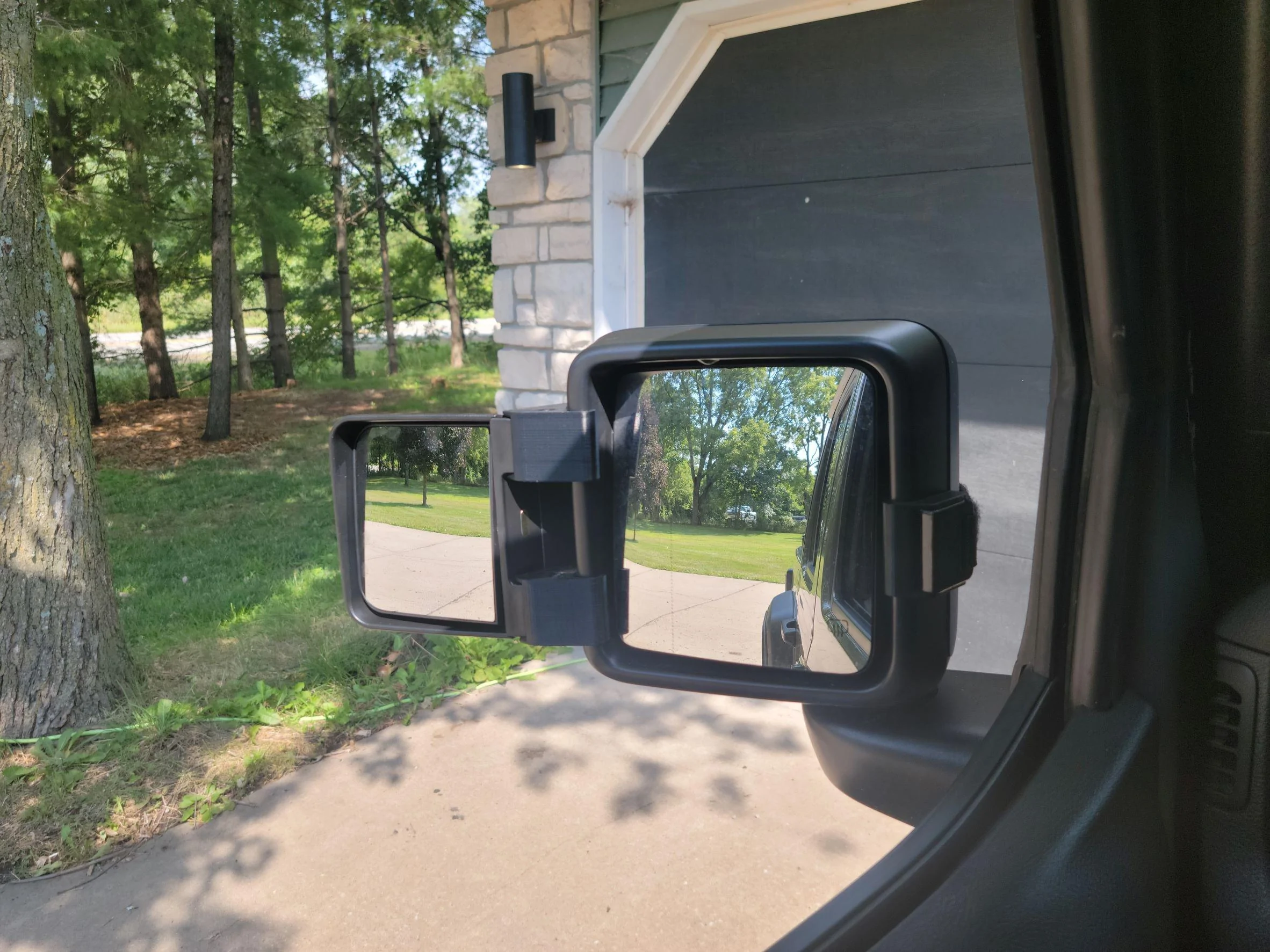 Jeep Gladiator Tow Mirrors - Thorn-Engineering Adapters & Rampage JK Tow Mirrors 20220819_110208