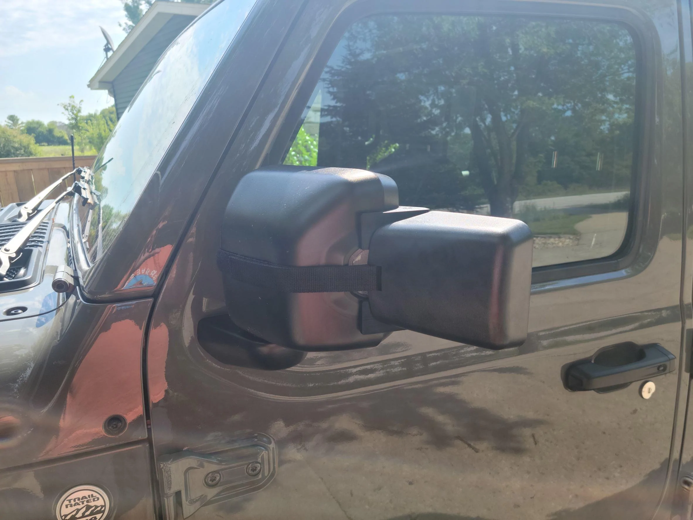 Jeep Gladiator Tow Mirrors - Thorn-Engineering Adapters & Rampage JK Tow Mirrors 20220819_110039