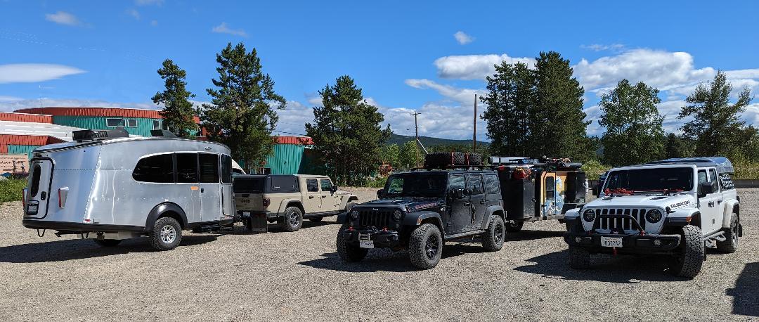 Jeep Gladiator Jeeps Parking Next To Jeeps Jeeps at Watson Lake Yukon