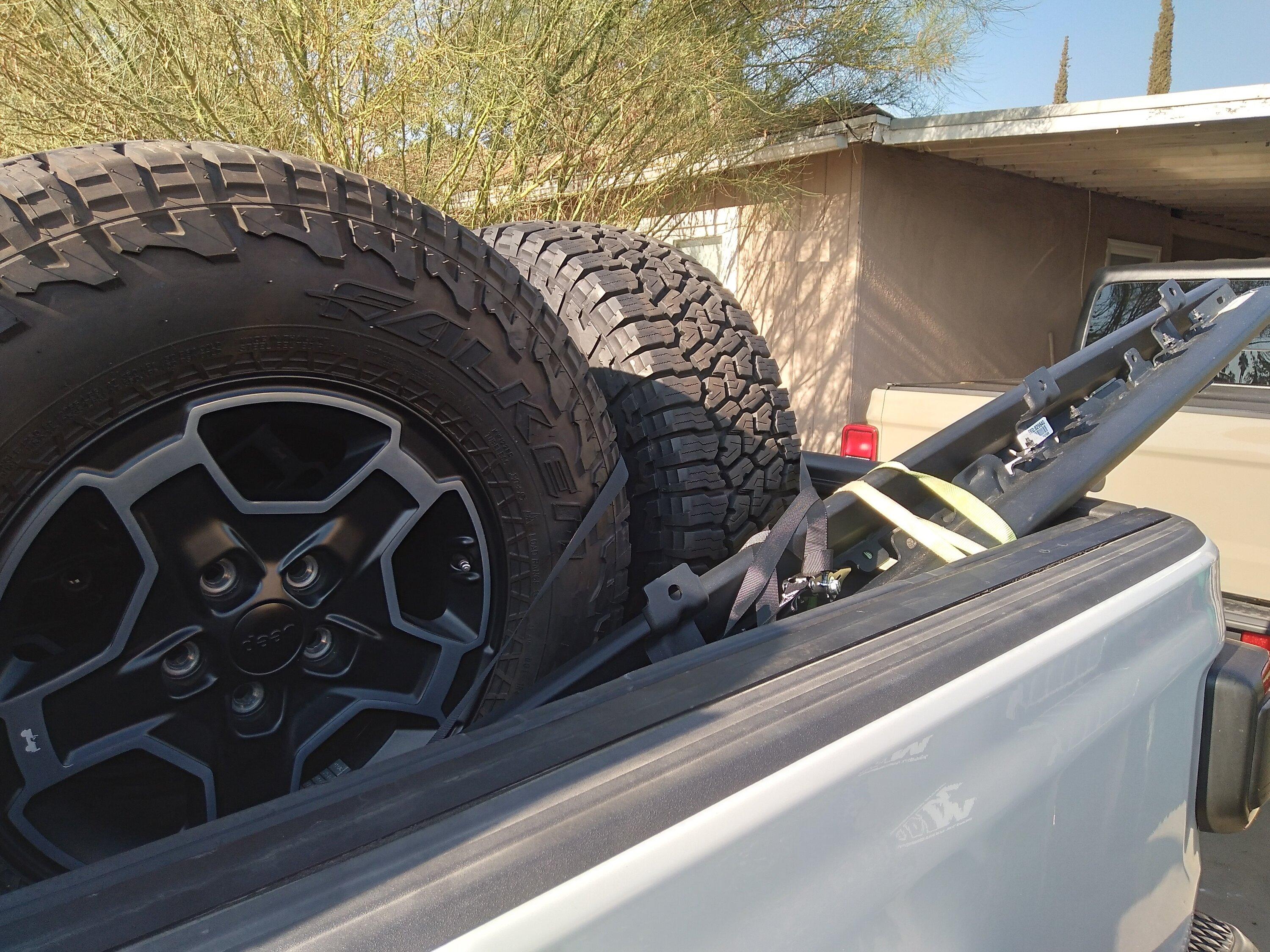 Jeep Gladiator EDIT: got the mojave take offs and sliders, will falkens work on these wheels? tires