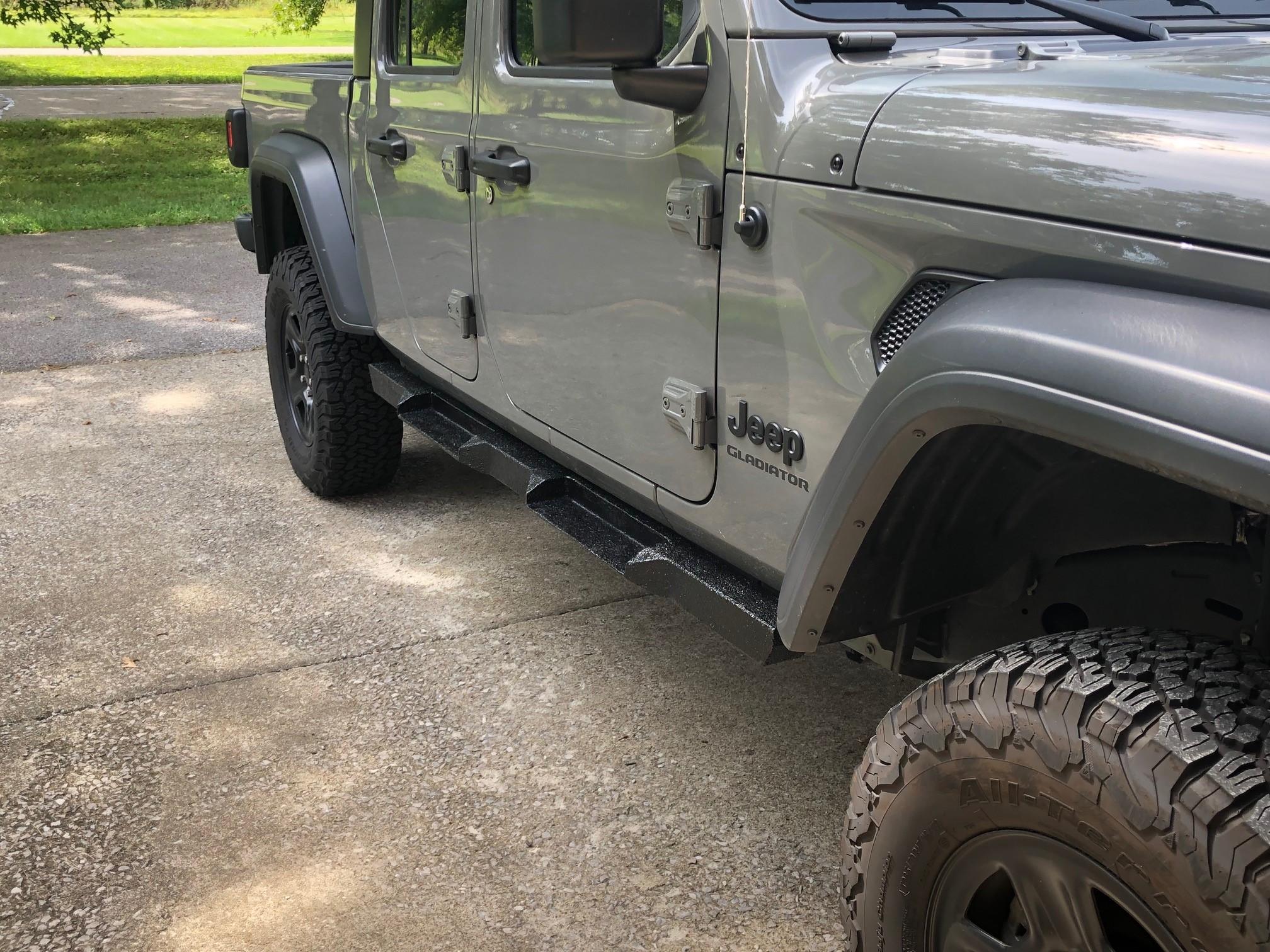 Jeep Gladiator Slider mounting location steps
