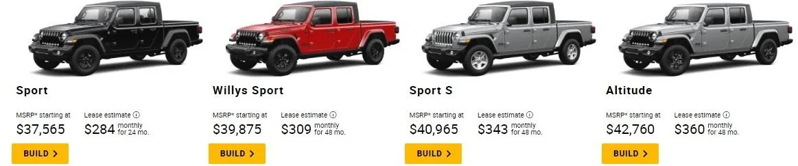 Jeep Gladiator 2023 Gladiator Build & Price Now Available on Jeep.com 2022_1
