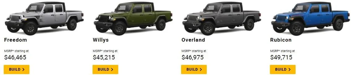 Jeep Gladiator 2023 Gladiator Build & Price Now Available on Jeep.com 2023_2