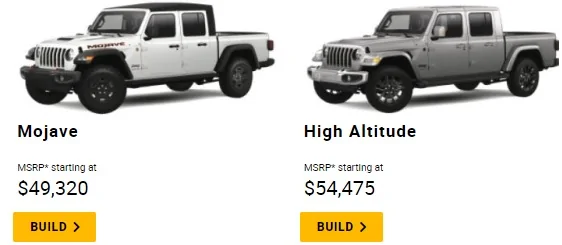 Jeep Gladiator 2023 Gladiator Build & Price Now Available on Jeep.com 2023_3