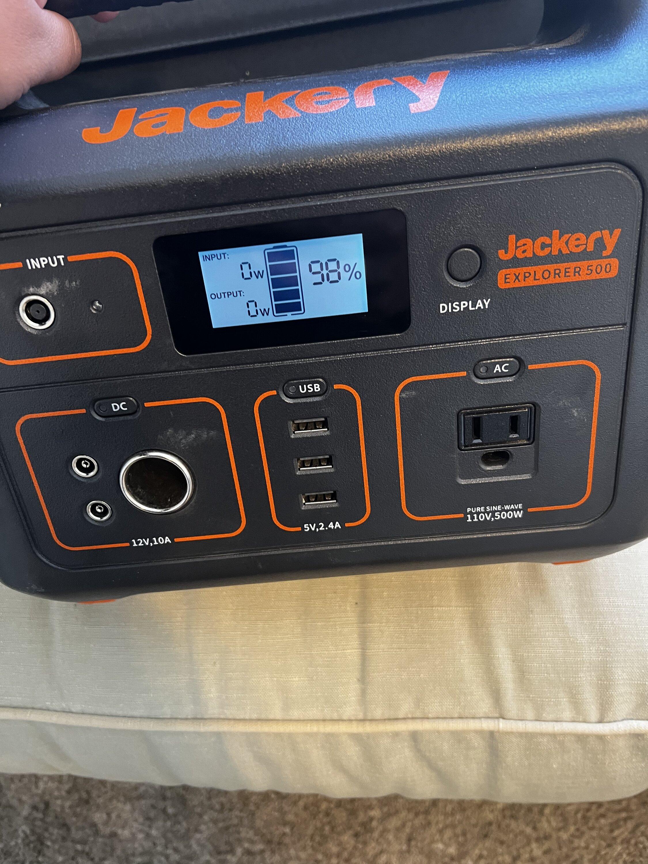 Jeep Gladiator Jackery 500 and 100w panel A756AD4E-15D3-495A-A2C3-E6F5DAE7B2DB