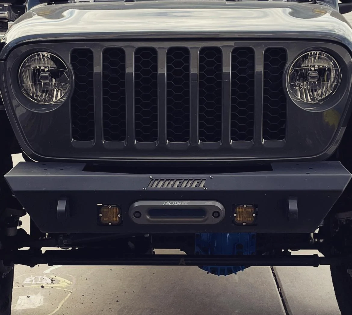 Jeep Gladiator Rebel Off Road Summit Series Front and Rear Bumper - with sliders/side steps and Baja Designs Lights IMG_3950