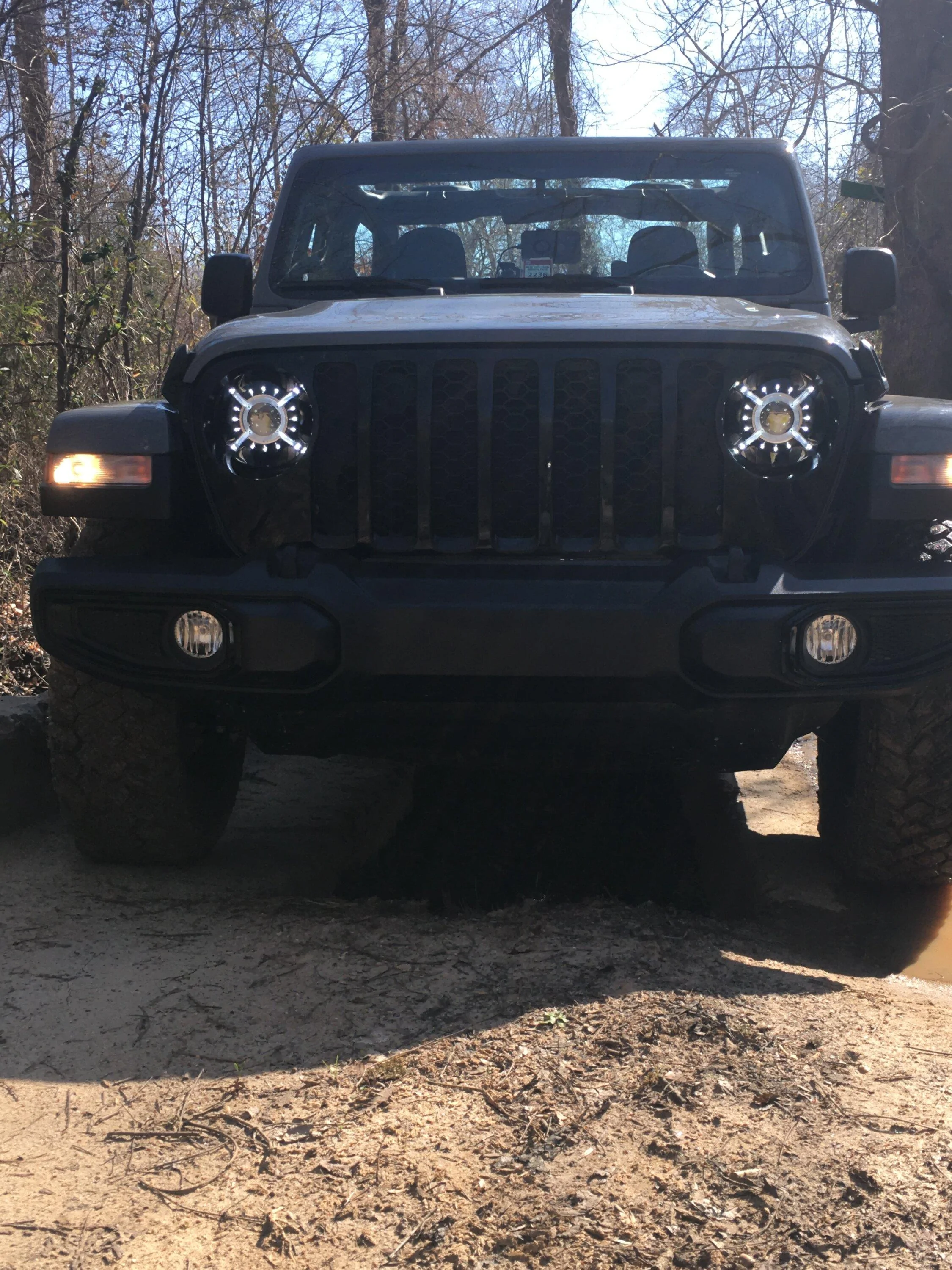 Jeep Gladiator Rough Country 9-Inch LED Projector Headlights; Black Housing; Clear Lens - Price Drop IMG_5638