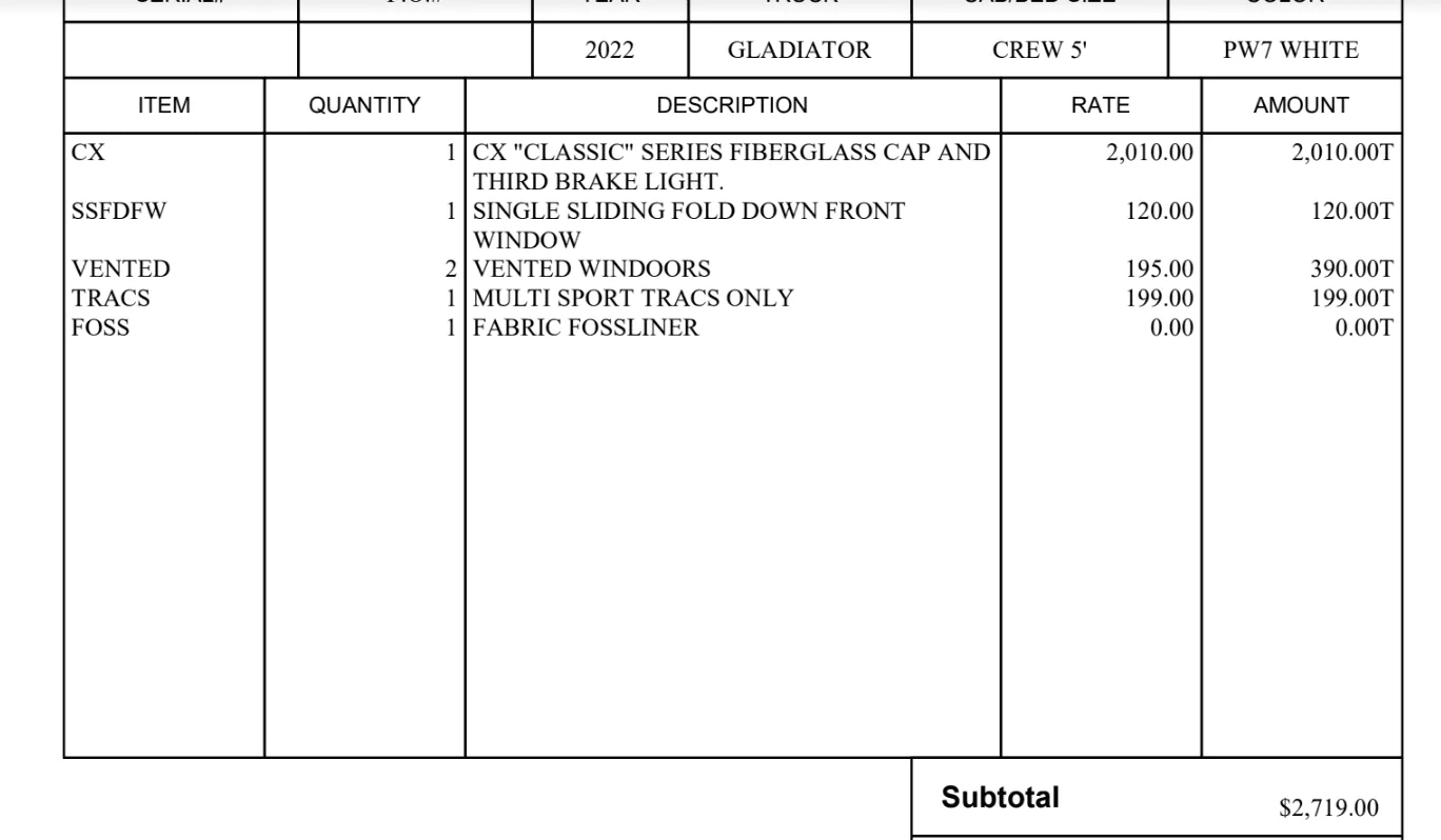 Jeep Gladiator ARE CX Classic Installed (MattK) Screen Shot 2022-08-24 at 12.46.31 PM