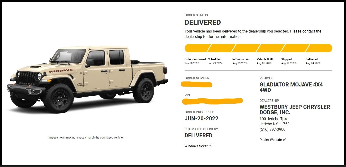 Jeep Gladiator Gobi Gladiators Waiting Room ARRIVED