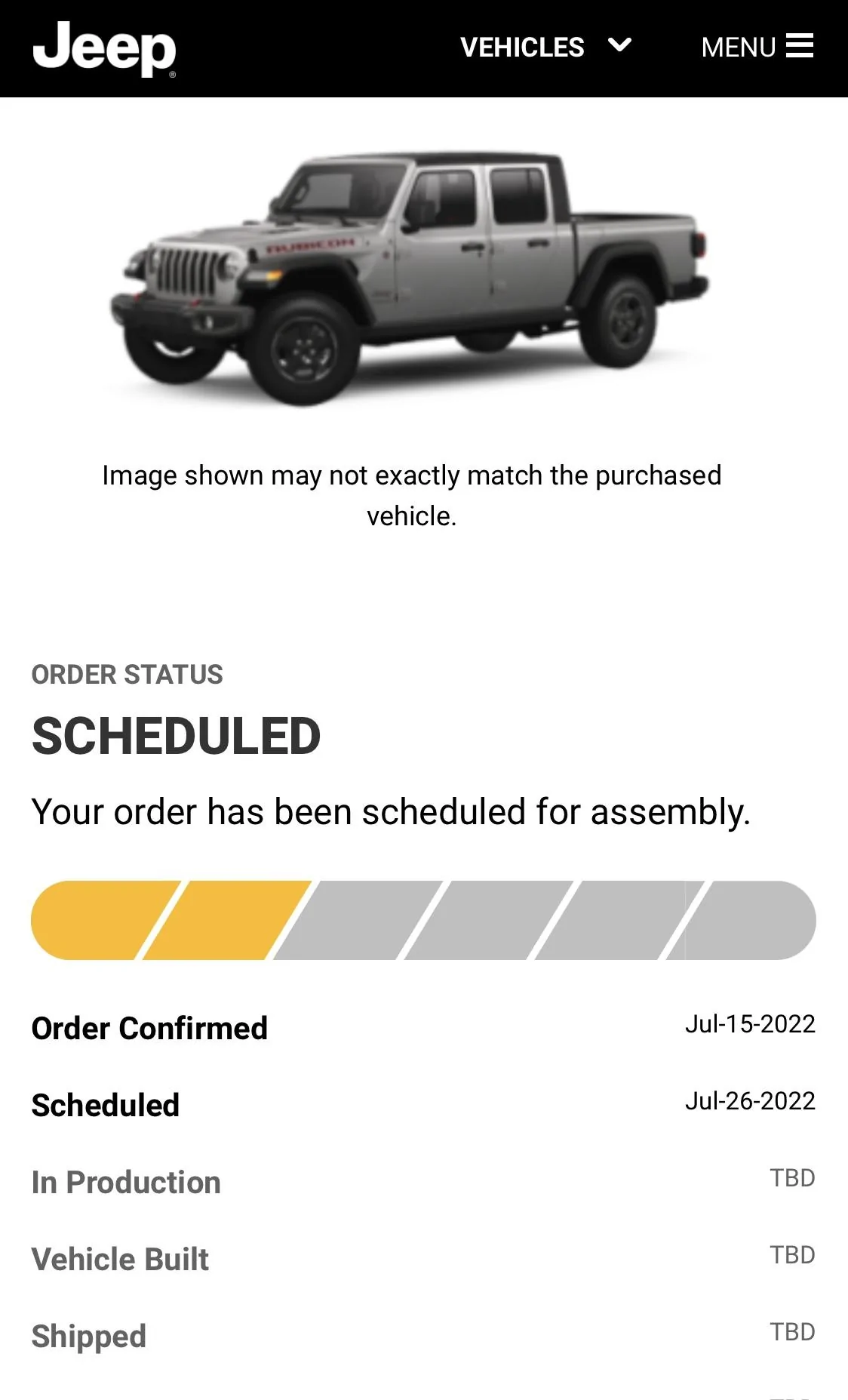 Jeep Gladiator 2023 Jeep Gladiator Order…What step are you in? 0C383B0D-A65E-4E04-A23E-9587BC53F52C