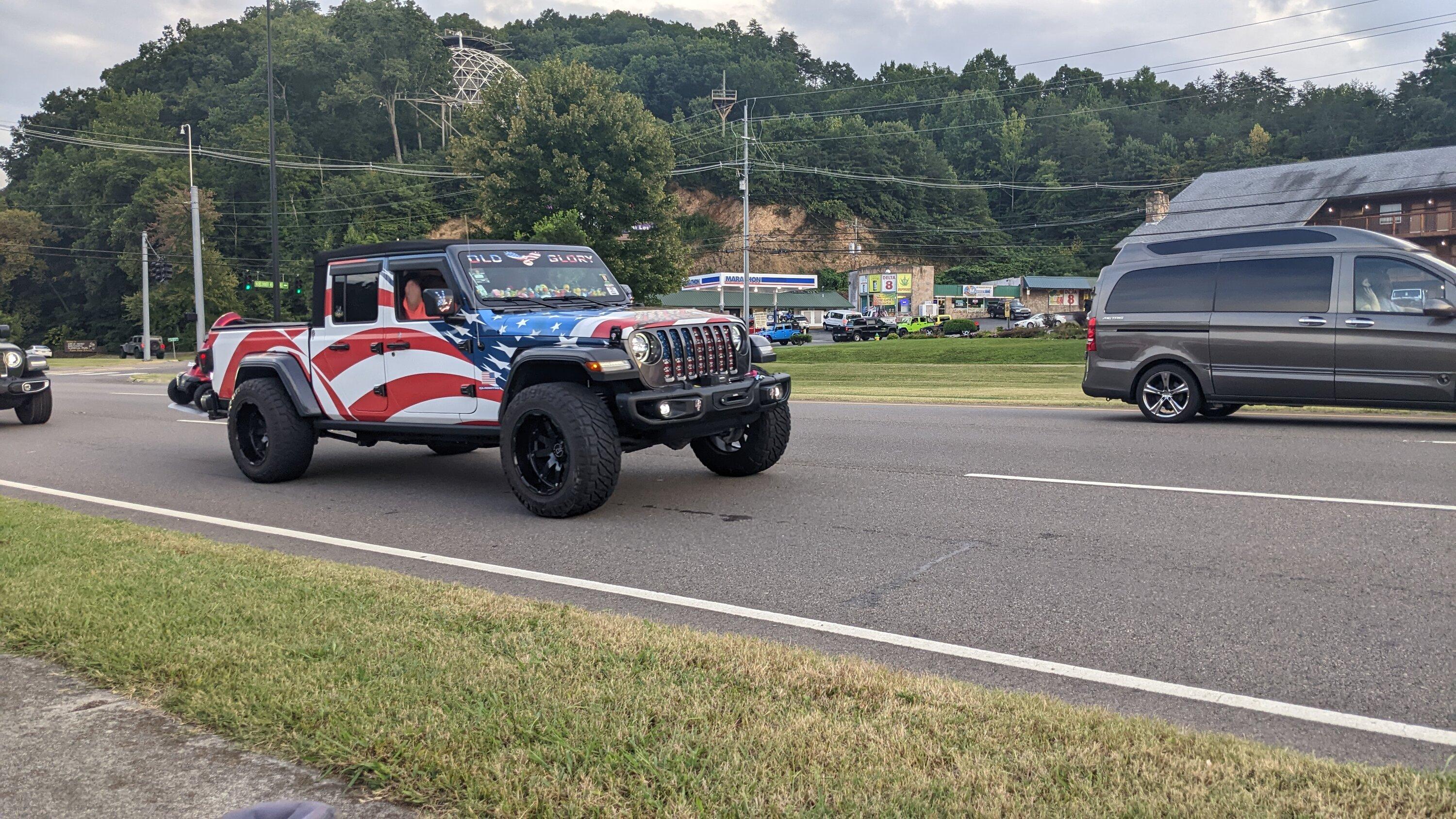 Jeep Gladiator Several interesting Gladiator mod options at Pigeon Forge today PXL_20220826_233006688