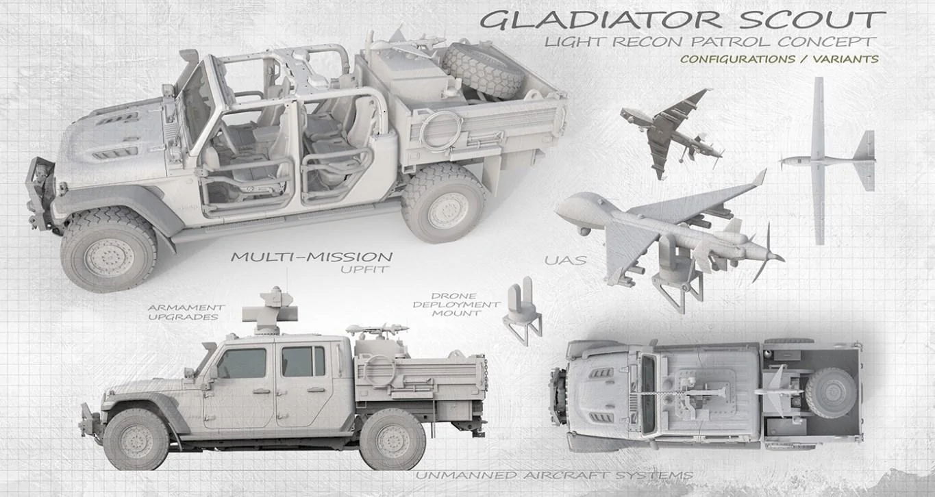 Jeep Gladiator More military Jeeps and trucks and 'Missiles' ! Doug Didia-1a