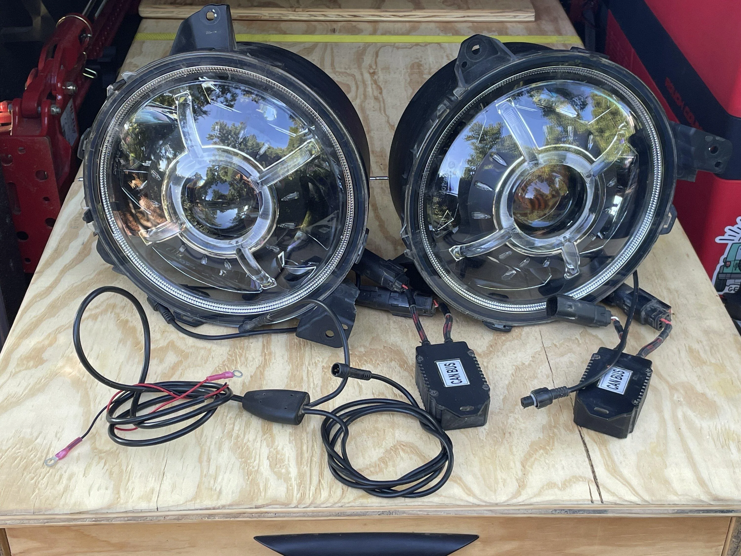 Jeep Gladiator Rough Country 9-Inch LED Projector Headlights; Black Housing; Clear Lens - Price Drop 60D8F15B-B1D9-4BF0-9C08-A478422DC369