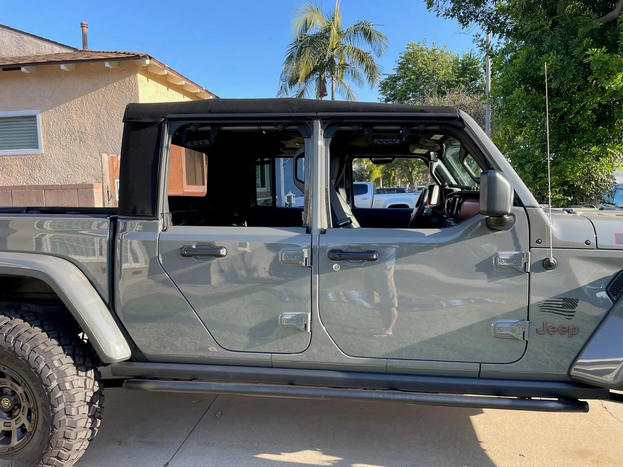 Jeep Gladiator Factory Half Doors installed 1