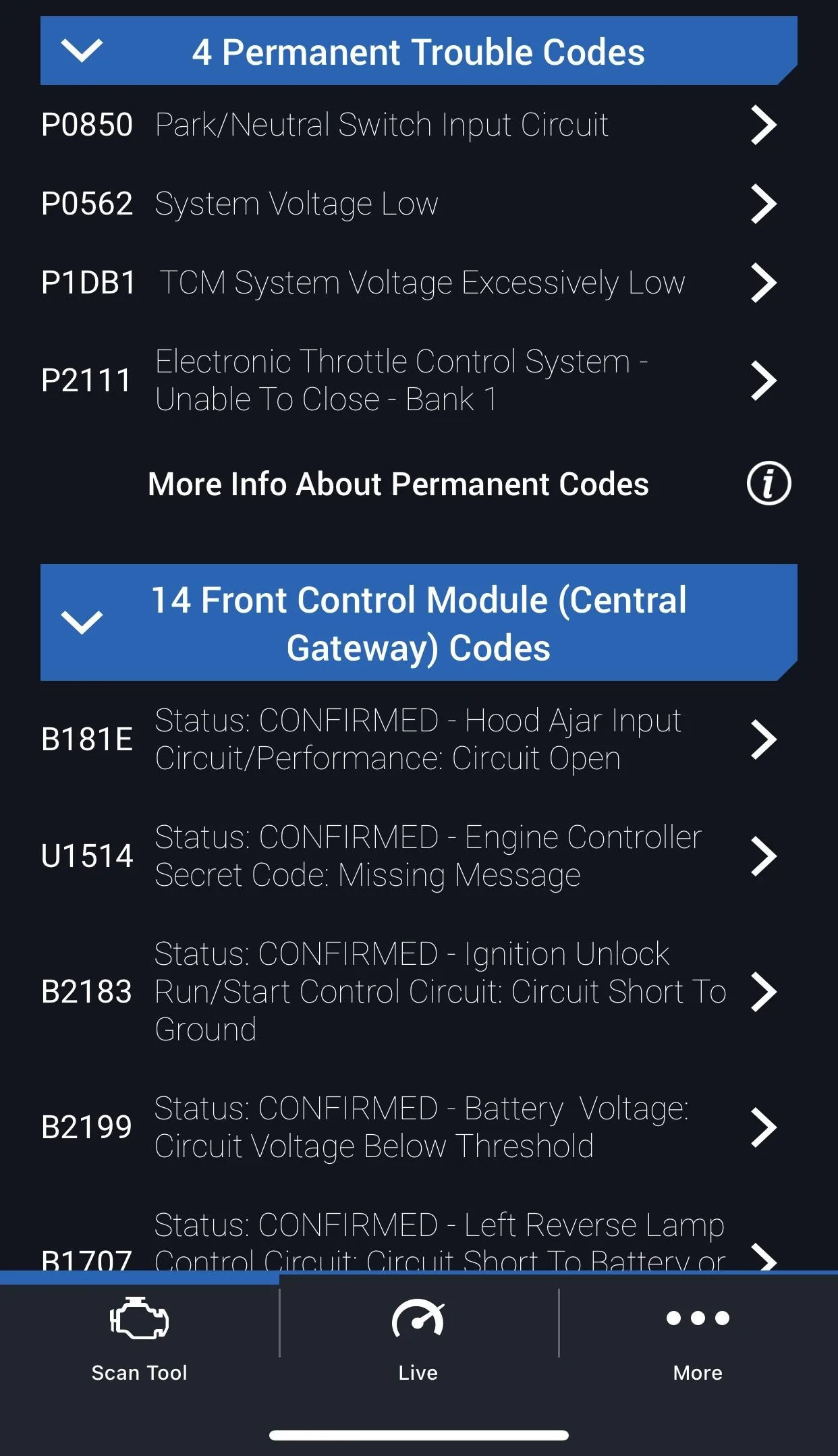 Jeep Gladiator Check Engine Codes : 68! Looking for Help IMG_9364