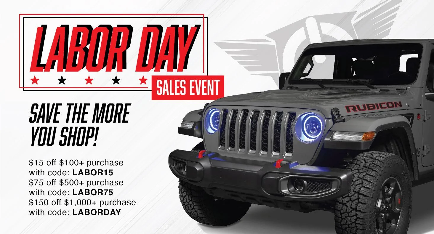 Jeep Gladiator SAVE the more you shop! With ORACLE LIGHTING Labor Day Sale! laborday-jeep-jpg