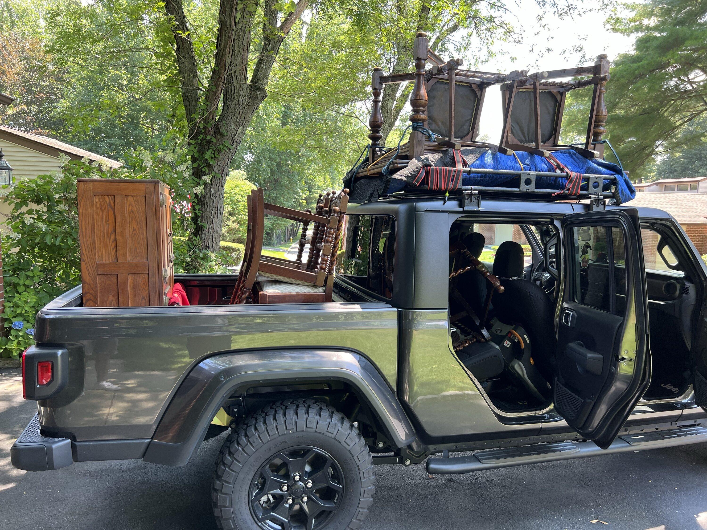 Jeep Gladiator Largest roof basket that doesn't interfere with front Freedom panels 6F20571E-B47D-41F3-8CD6-72B77CA1FF11