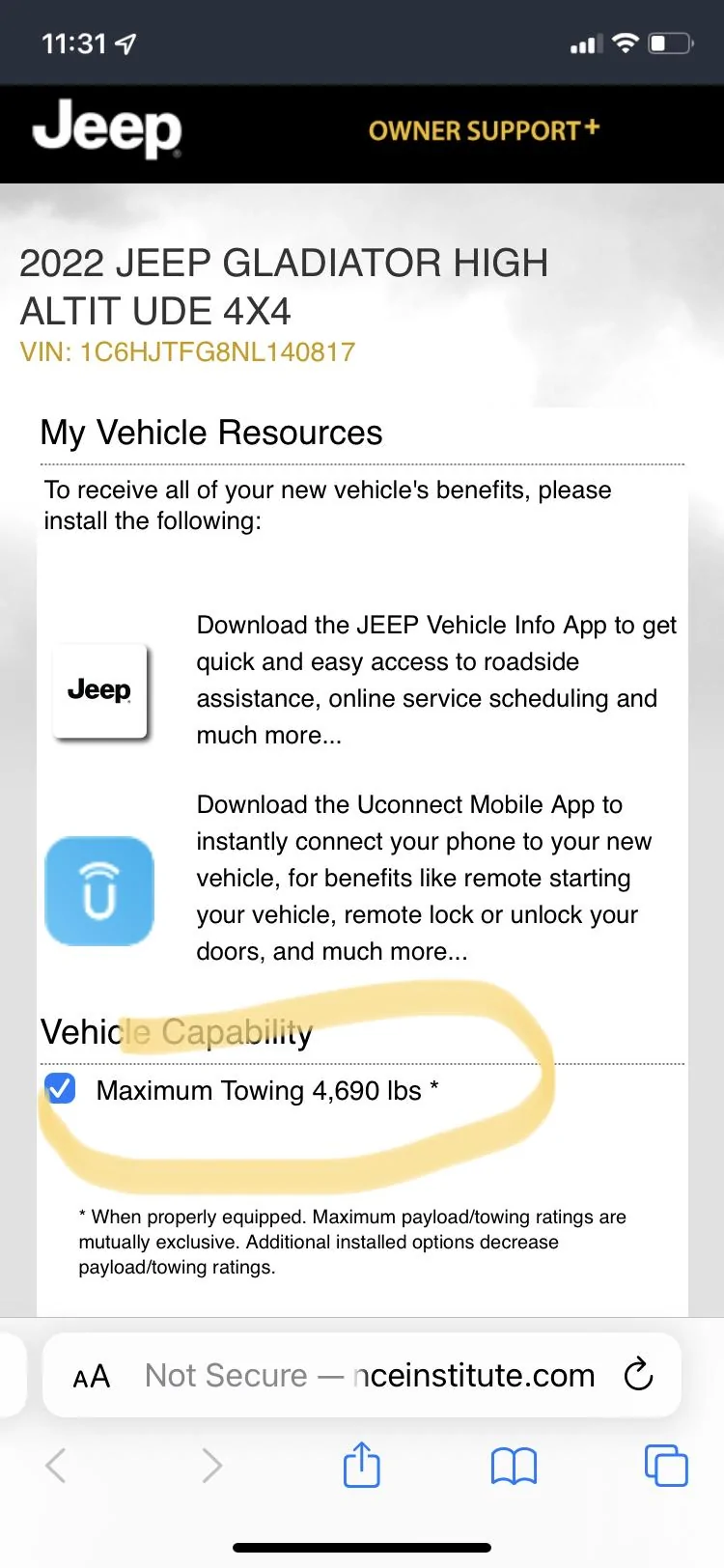 Jeep Gladiator Towing capacity 9AE6E981-30FB-499E-B341-21DA9F5FCE85