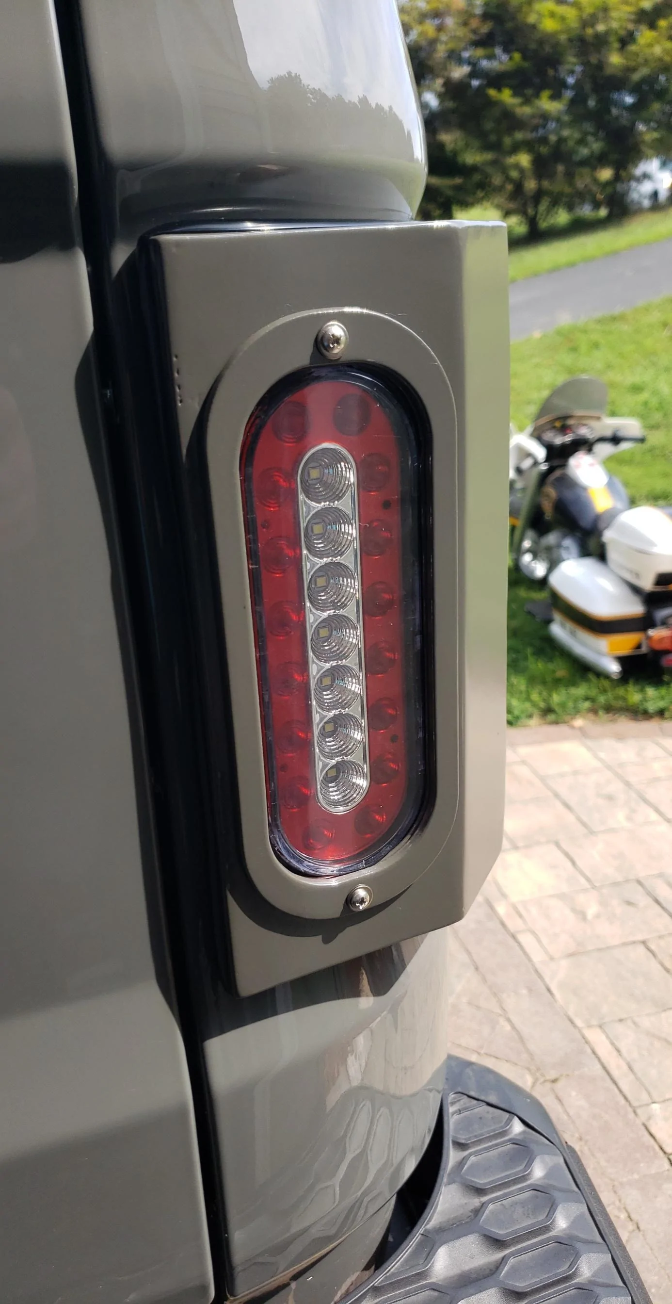 Jeep Gladiator New Jeepsteel.com tail lights installed! Snapchat-1580251204