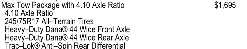 Jeep Gladiator I feel dumb but can somebody please look at this and tell me if my gladiator has the max tow package? 85DA3311-E881-4D8E-91EC-7BF392F70286