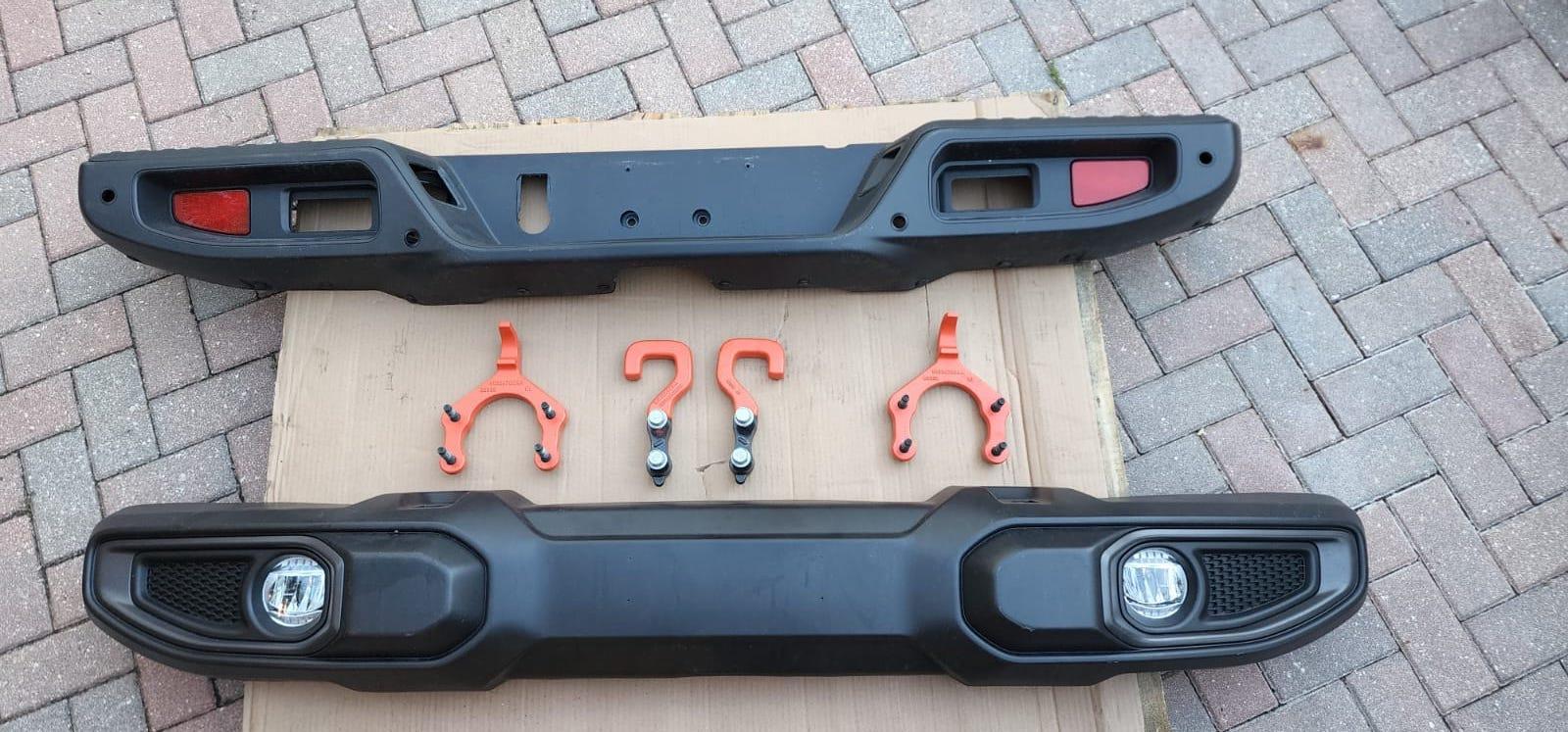 Jeep Gladiator 2022 OEM Plastic Mojave Rear Bumpers with LED Fogs (take offs) WhatsApp Image 2022-09-03 at 7.31.32 PM