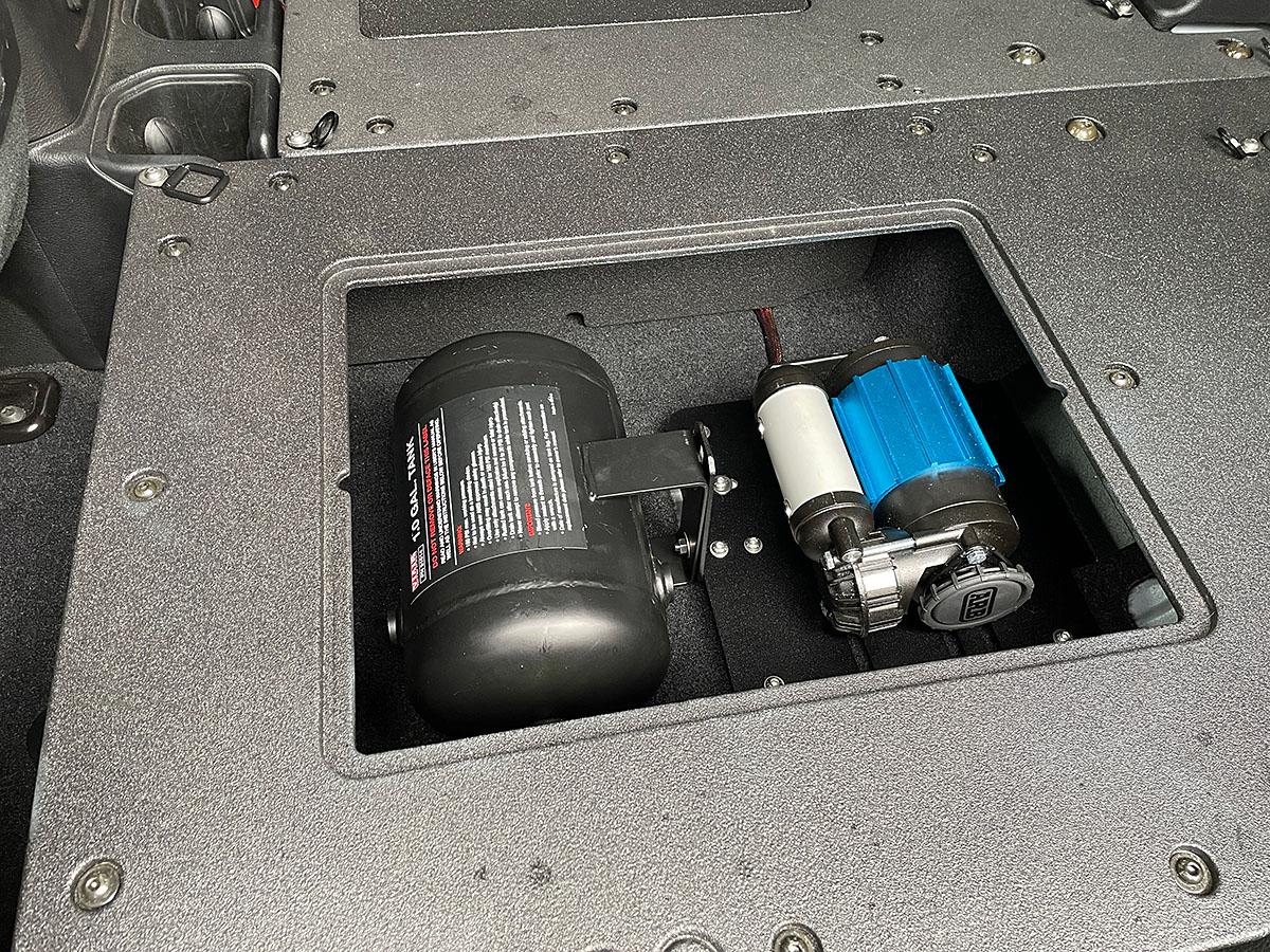 Jeep Gladiator 813 Fabrication & Design Rear Floor Compressor Mount for ViAir or ARB Twin/Single Compressors Jeep-JT-Rear-Floor-Mount-05