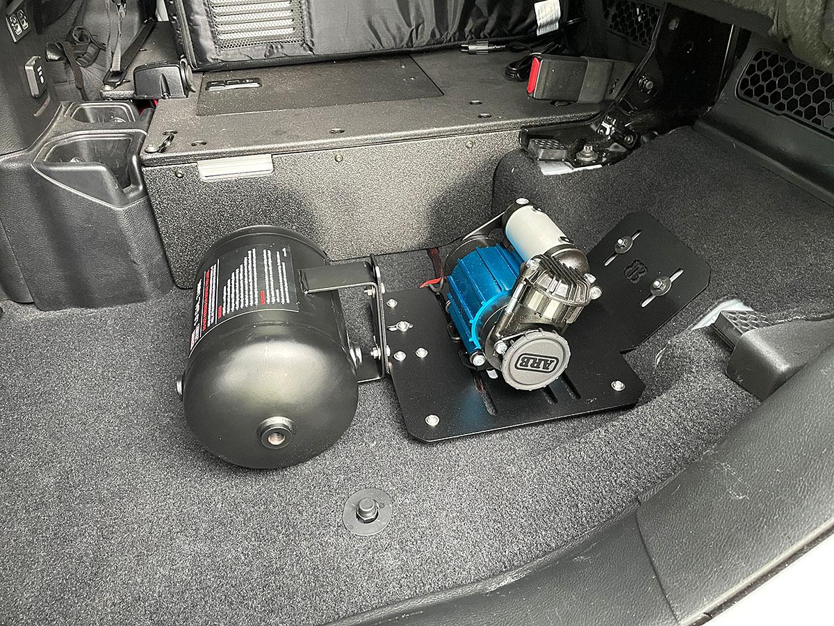 Jeep Gladiator 813 Fabrication & Design Rear Floor Compressor Mount for ViAir or ARB Twin/Single Compressors Jeep-JT-Rear-Floor-Mount-07