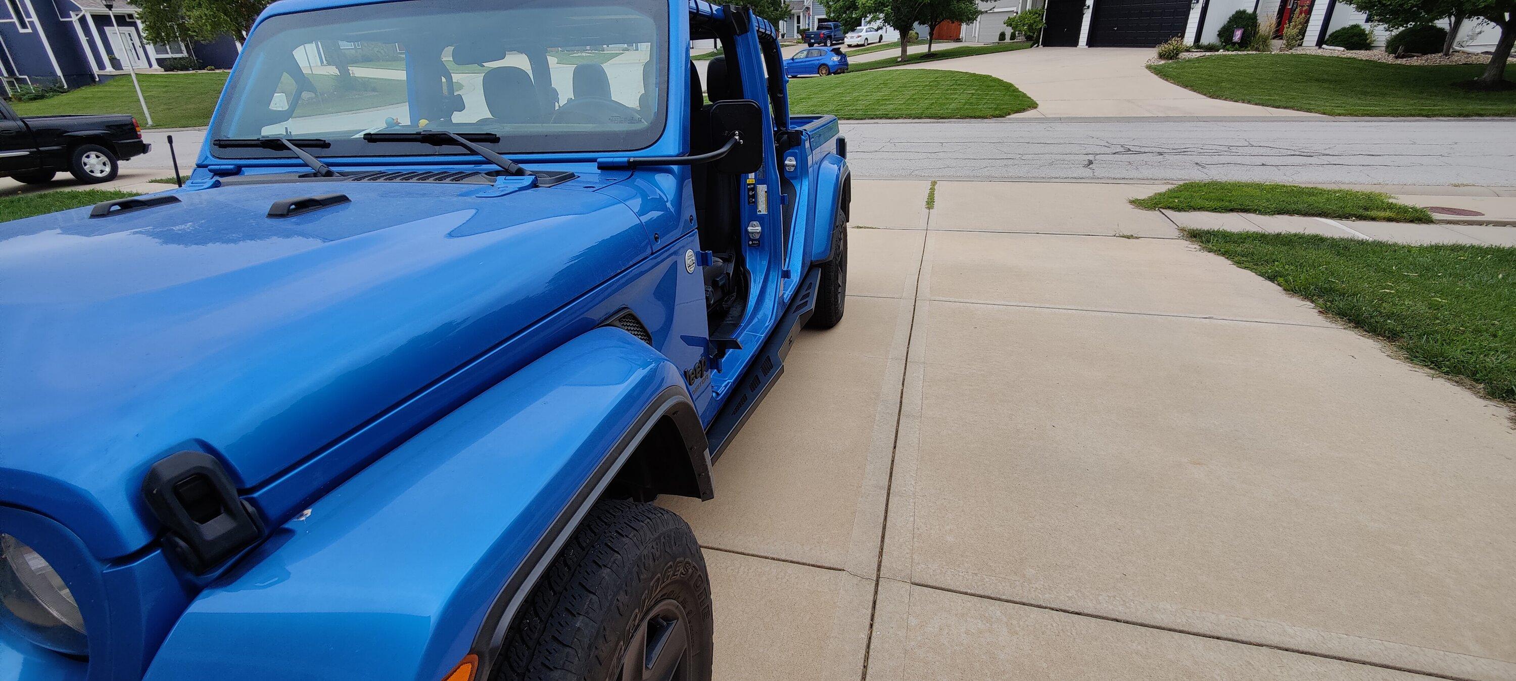 Jeep Gladiator Rough Country heavy duty sliders review IMG20220904121341