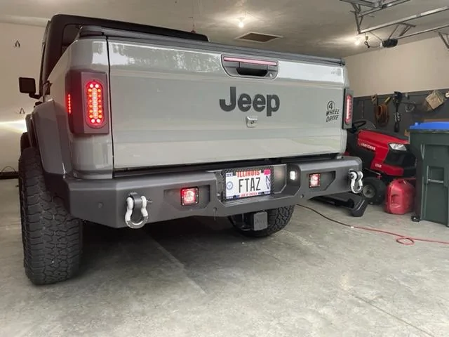 Jeep Gladiator New Jeepsteel.com tail lights installed! IMG_8572 (1)