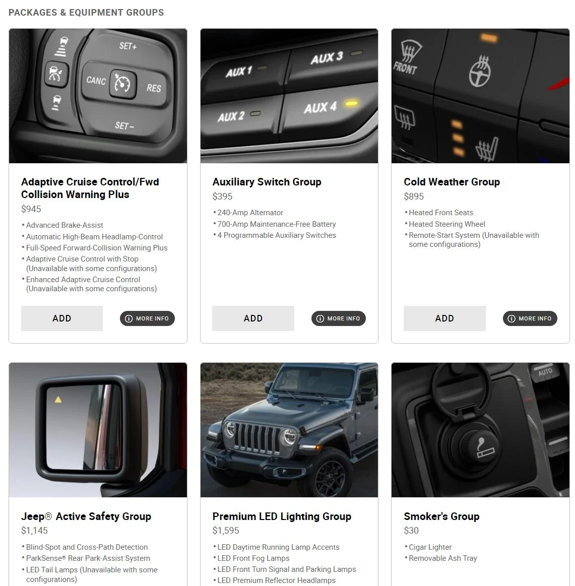 Jeep Gladiator HEADS UP... NO ADAPTIVE CRUISE CONTROL acc23