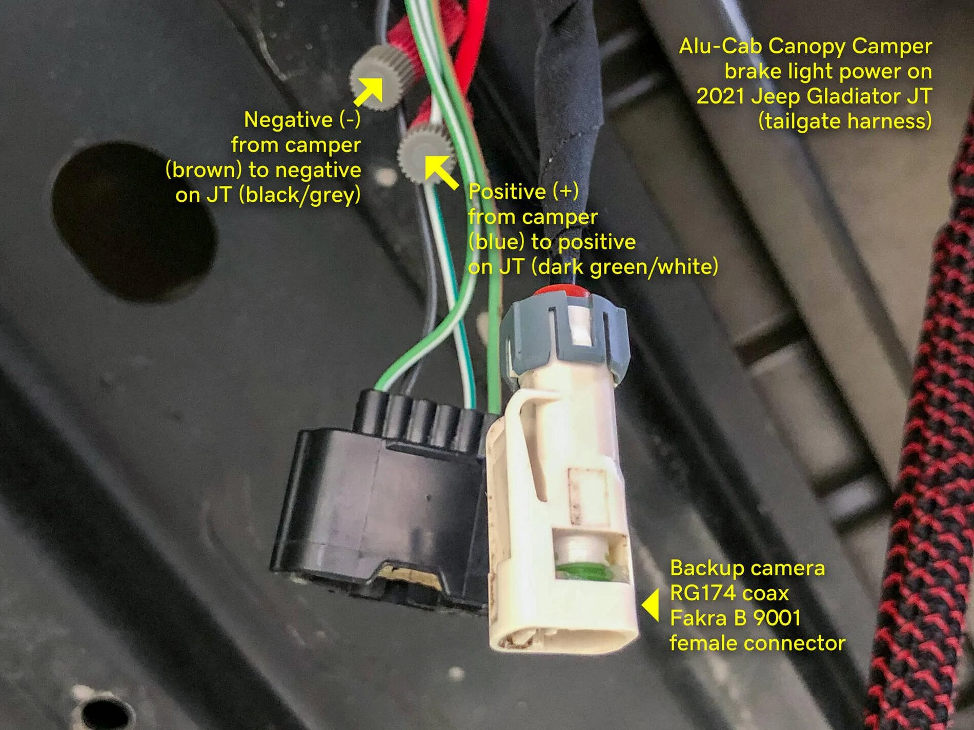 Jeep Gladiator Alu-Cab Canopy Camper Roll Call alucab-wiring