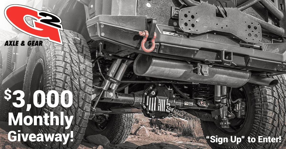 Jeep Gladiator Monthly Giveaway! G2AugMonthlyGiveaway2019
