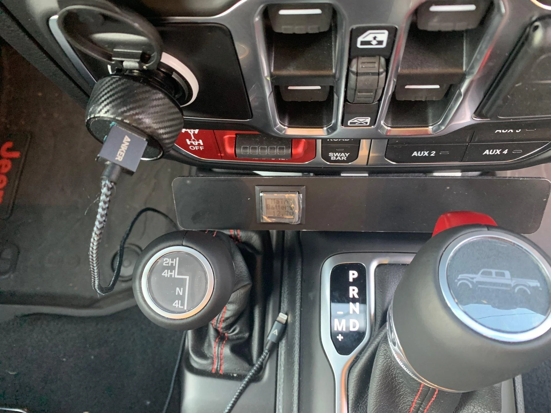 Jeep Gladiator Custom Lower Dash Console / Switch Panel IMG_1007