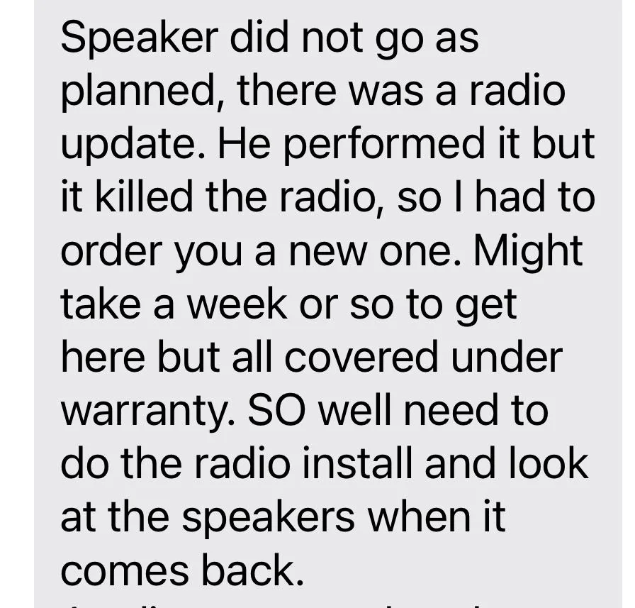 Jeep Gladiator Radio update "killed" radio IMG_2240