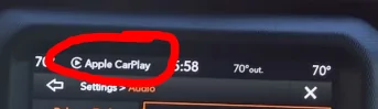 Jeep Gladiator 8.4 not showing current music channel playing at top of screen? 1663251980482