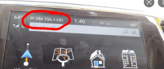 Jeep Gladiator 8.4 not showing current music channel playing at top of screen? 1663252101151
