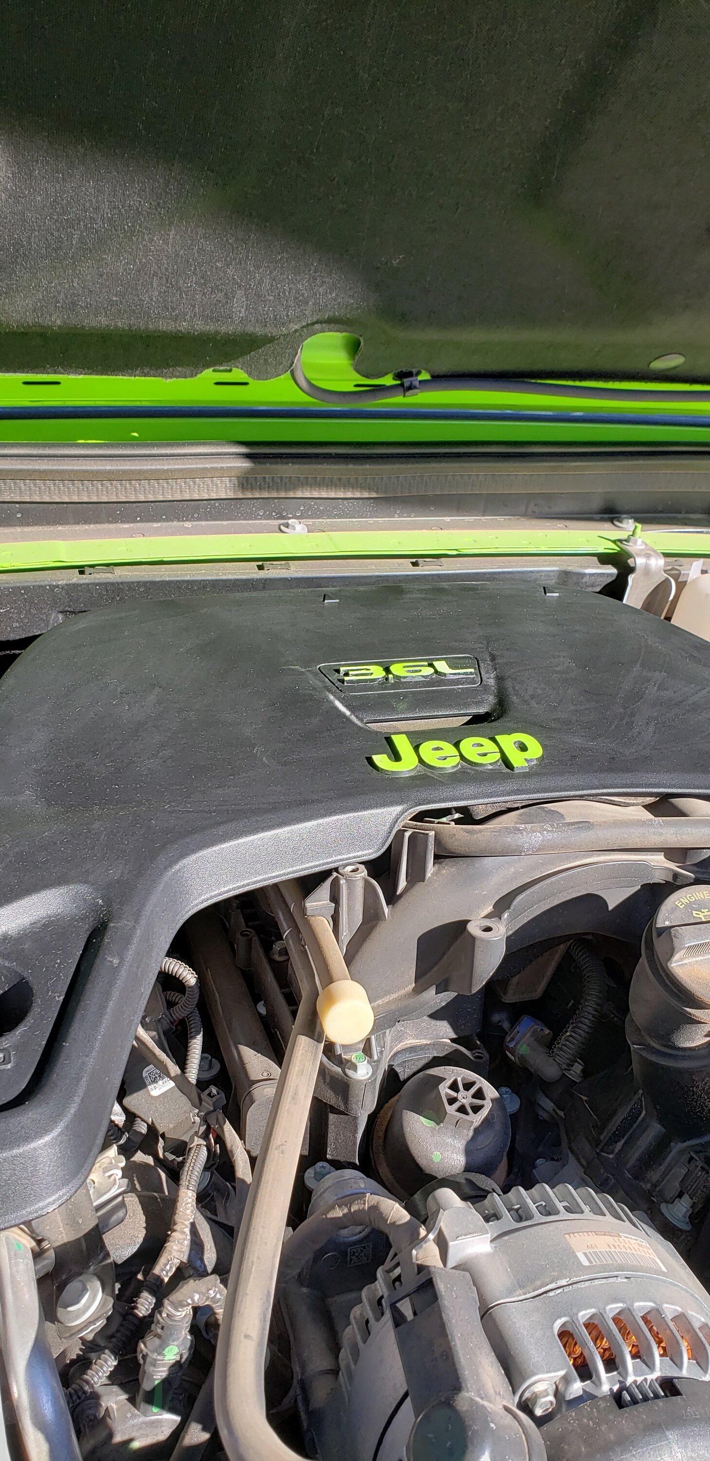 Jeep Gladiator No plastic cover on my 3.6L 20220224_155403