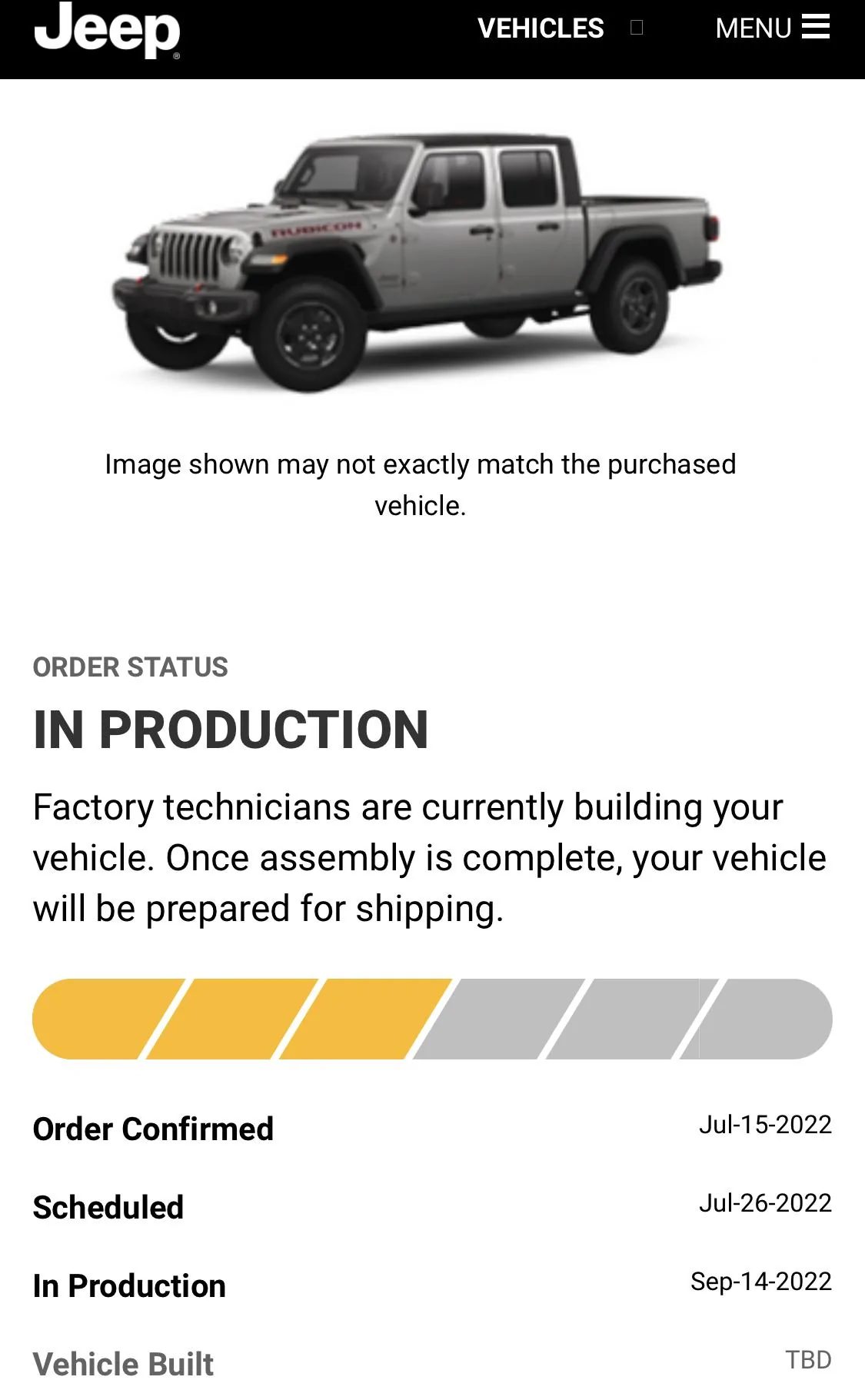 Jeep Gladiator 2023 Jeep Gladiator Order…What step are you in? E5C538DD-6C49-4402-BAC6-EBFE7C68222D