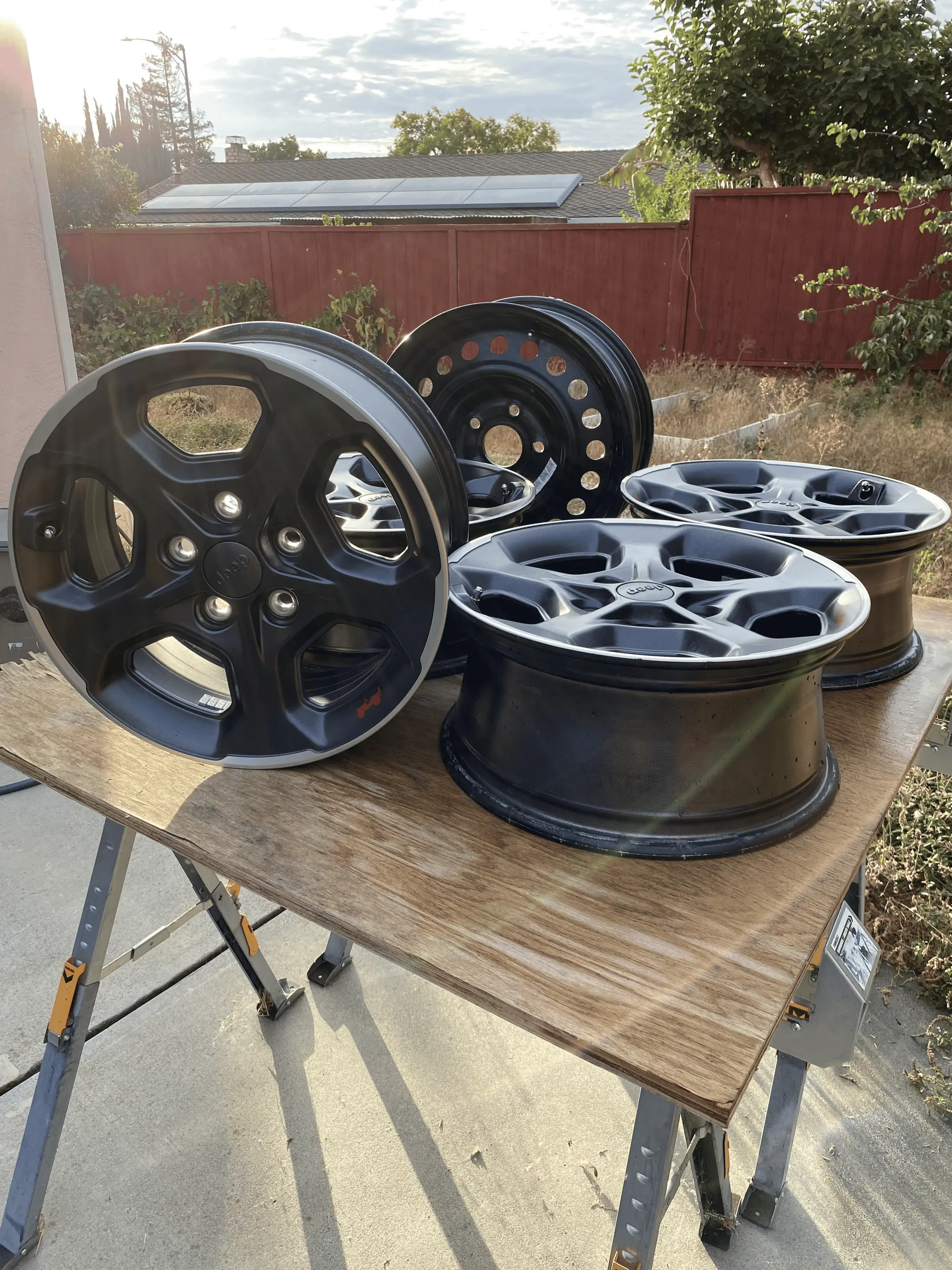 Jeep Gladiator 4 Rubicon OEM Wheels + 1 Spare, can sell separately IMG_4048