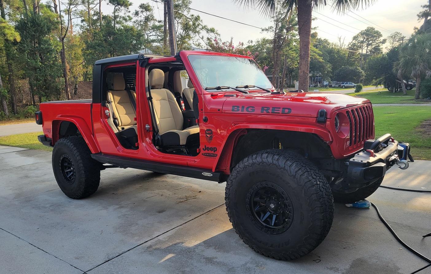 Jeep Gladiator 39" vs 37" tires and handling issues 39s