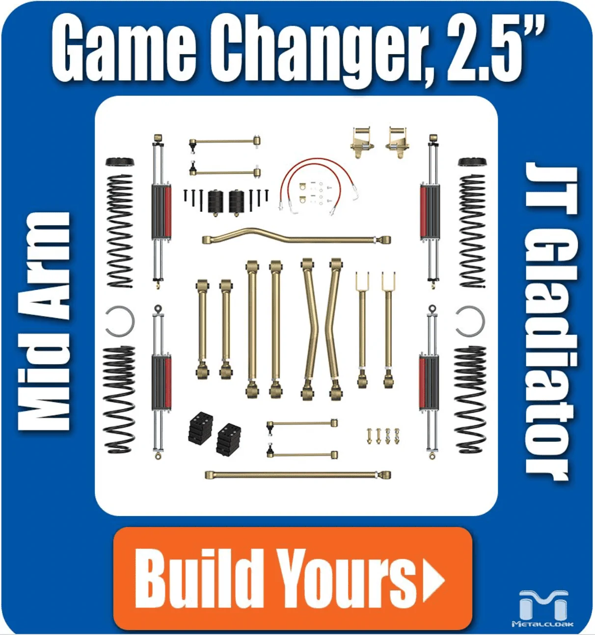 Jeep Gladiator NEW! 2.5" Suspension Systems & Lift Kits from Metalcloak Screen Shot 2022-09-21 at 4.05.08 AM