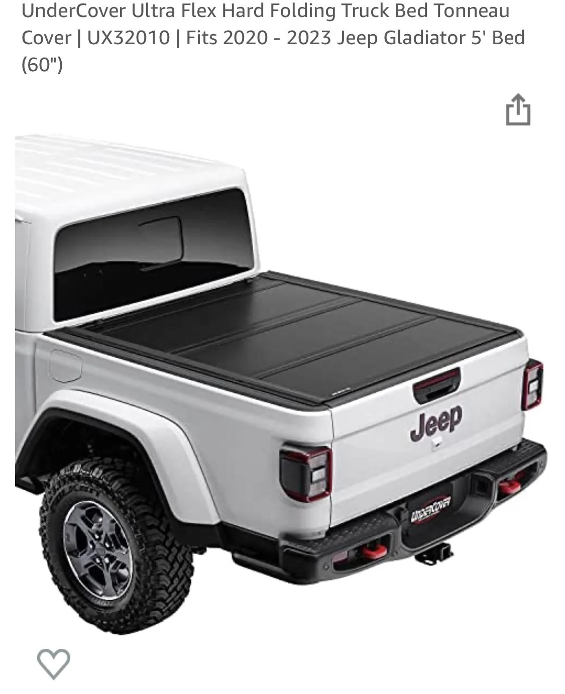 Jeep Gladiator UnderCover Ultra Flex Hard Folding Truck Bed Tonneau Cover | UX32010 EA56D26E-FDEB-4AC3-89F3-2106930D07ED