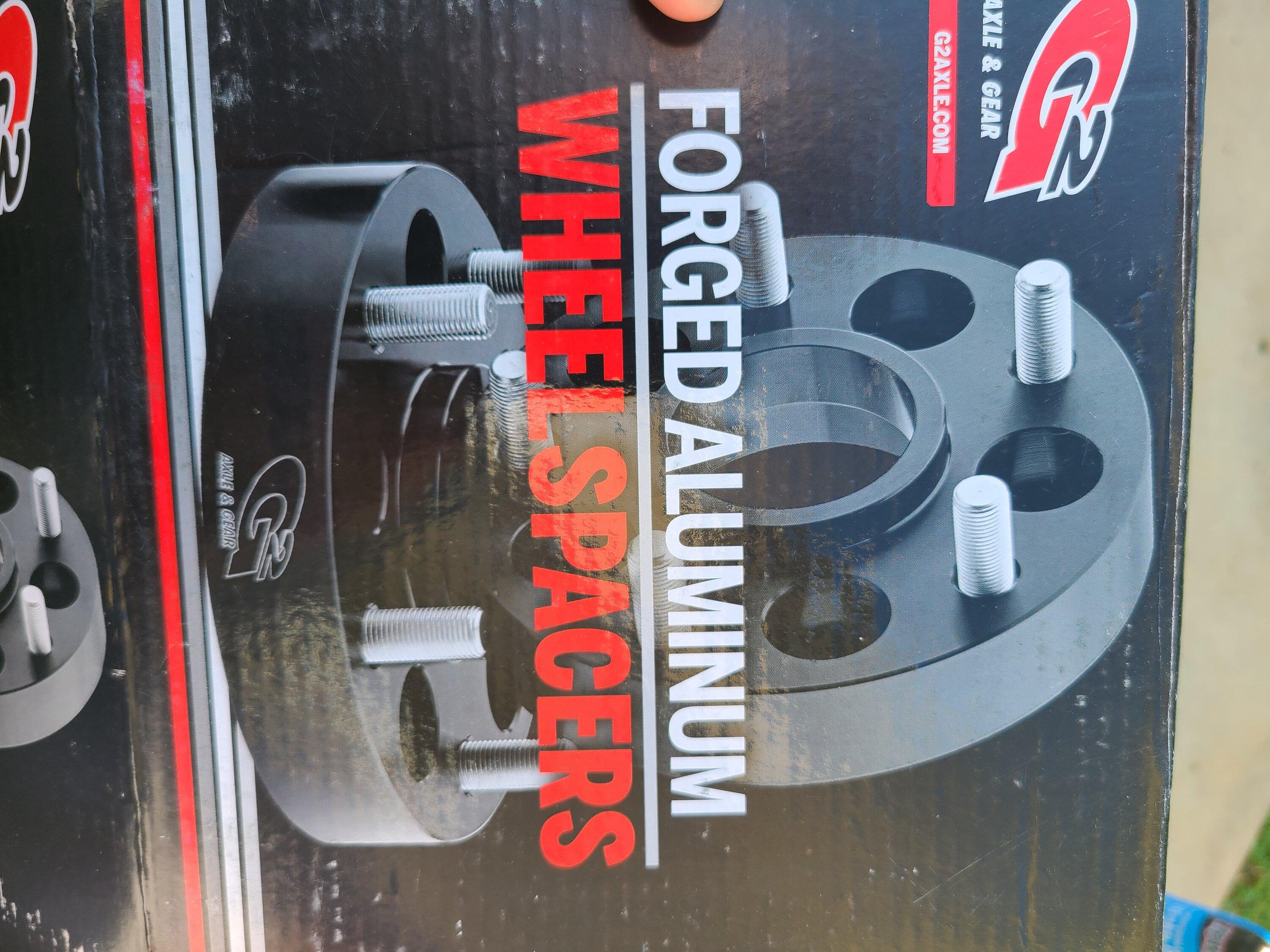 Jeep Gladiator 1.5" Wheel spacers, Lug locks 20220921_092528