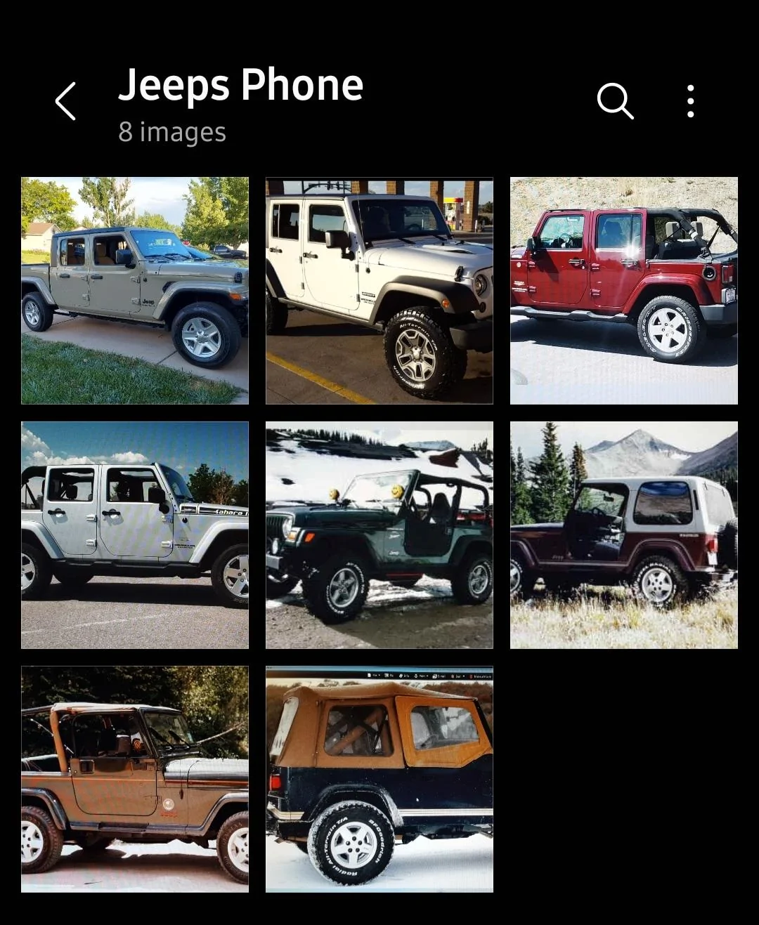 Jeep Gladiator How many Jeep branded rides have you owned? Screenshot_20220810-124113_Gallery
