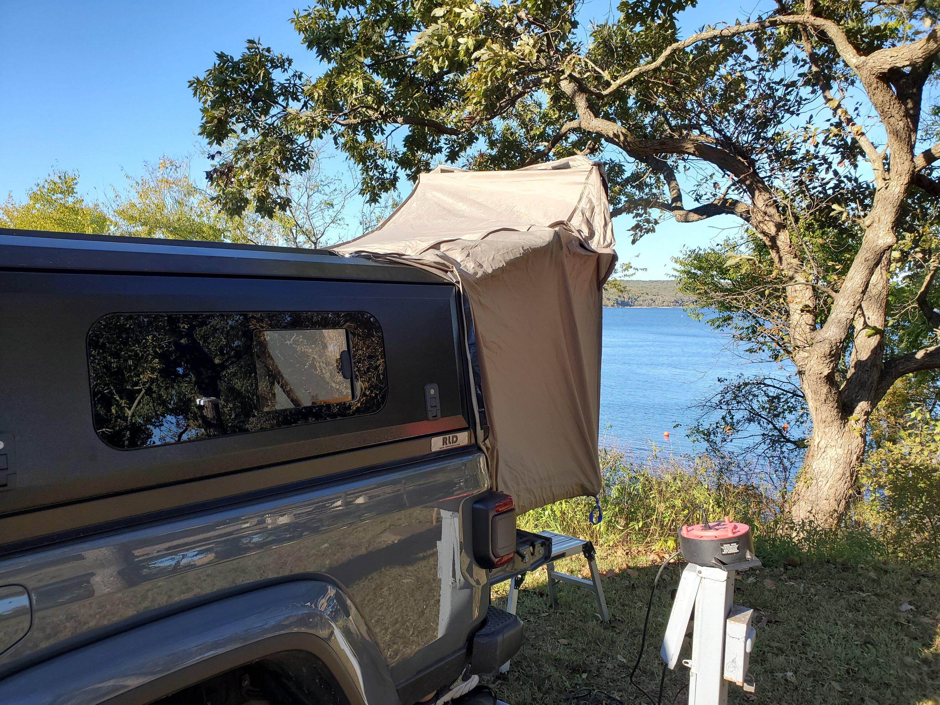 Jeep Gladiator Bed cap ideas Camper Side