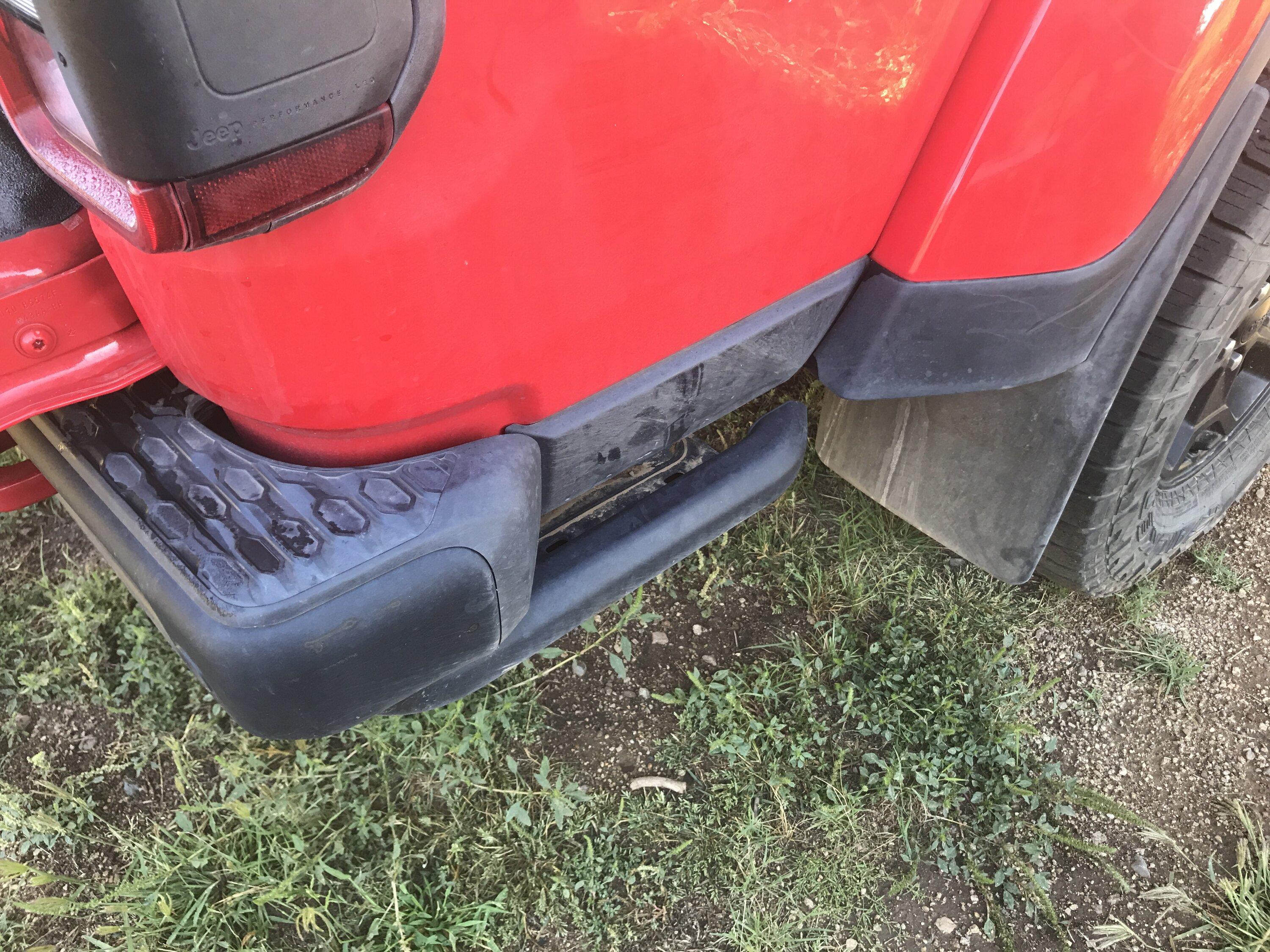 Jeep Gladiator M.O.R.E. Rubicon bolt on rear bumper steps IMG_5167[1].JPG