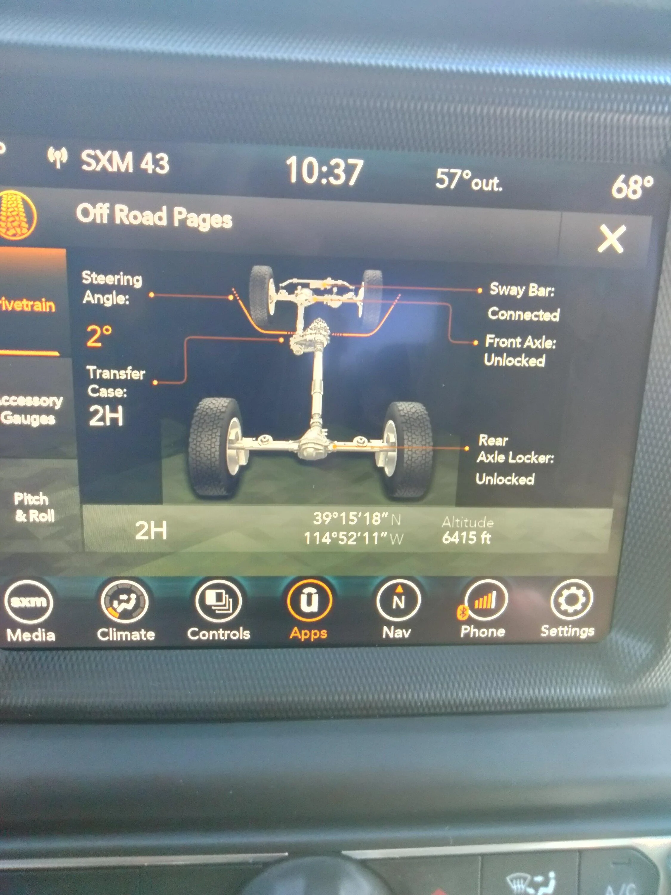 Jeep Gladiator Altimeter in my Gladiator IMG20220923103713