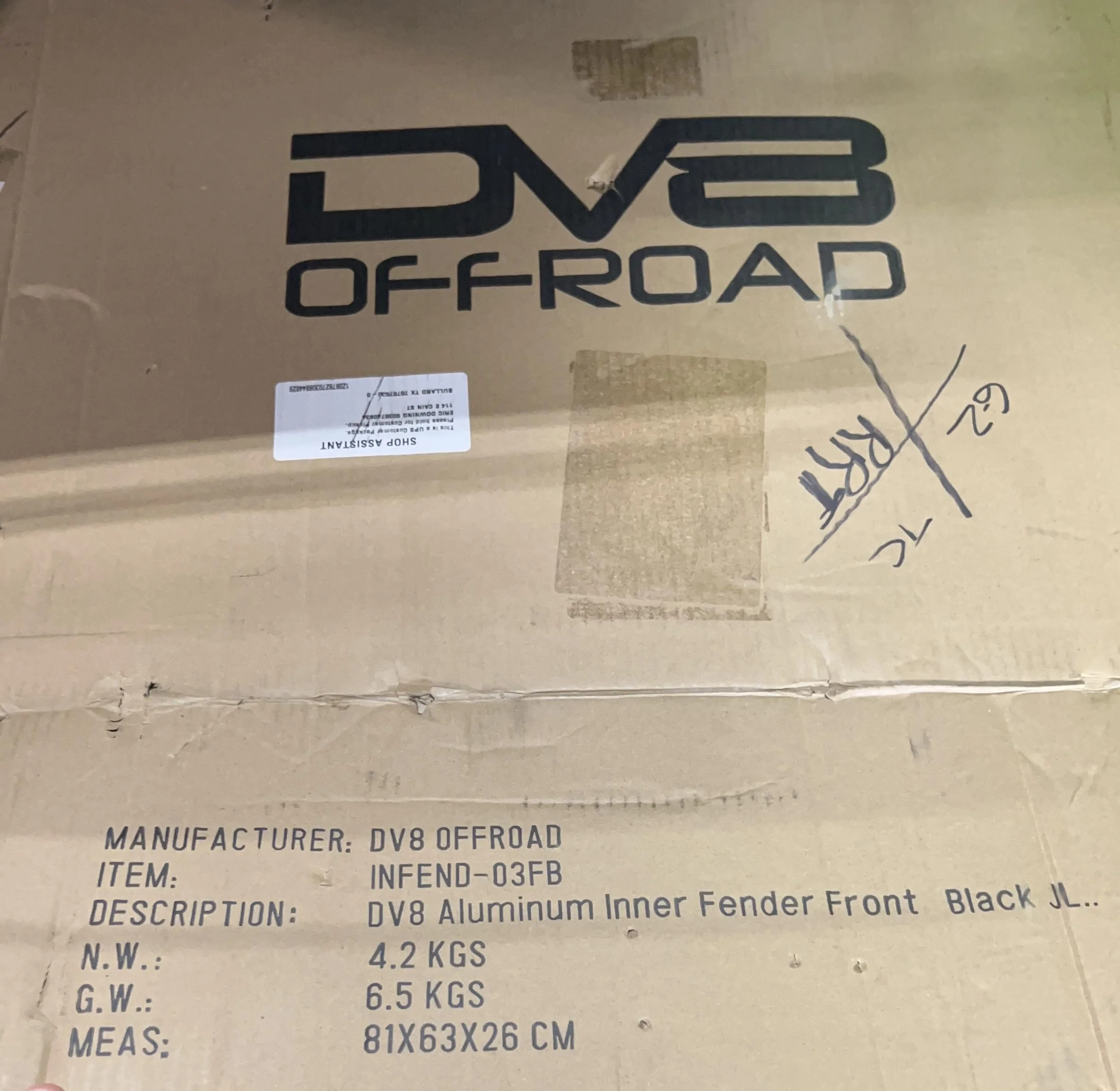 Jeep Gladiator DV-8 Front Inner Fenders - $320 84933BC8-92FF-4A40-A08C-6F6275FF0C46