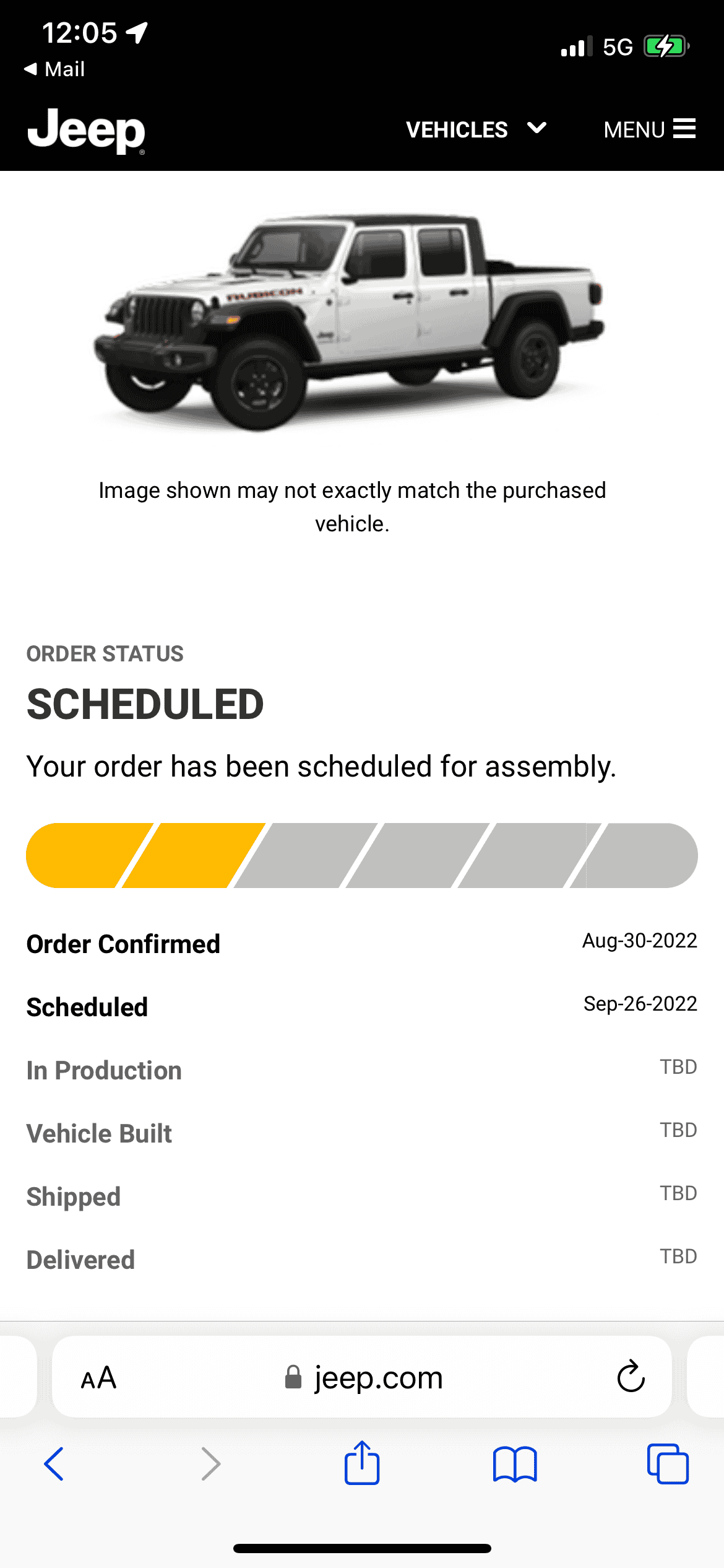 Jeep Gladiator 2023 Jeep Gladiator Order…What step are you in? 1BAAB9EC-D024-4A01-8696-48953CE60EB6