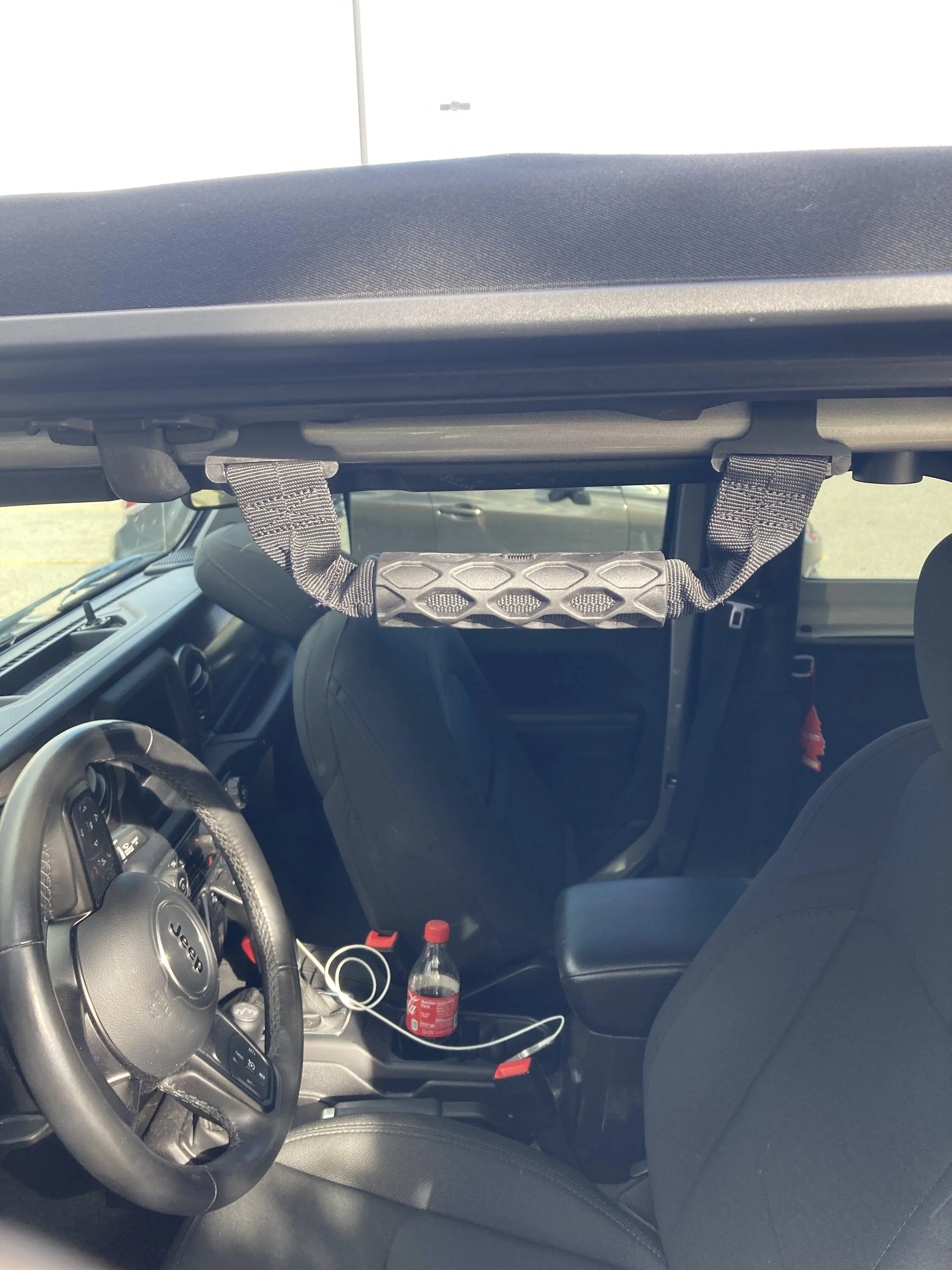 Jeep Gladiator Mopar grab handles with Bestop Sunrider imag